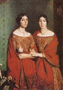 Theodore Chasseriau The Sisters of the Artist USA oil painting artist